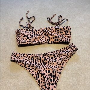 Leopard Print Bikini Set